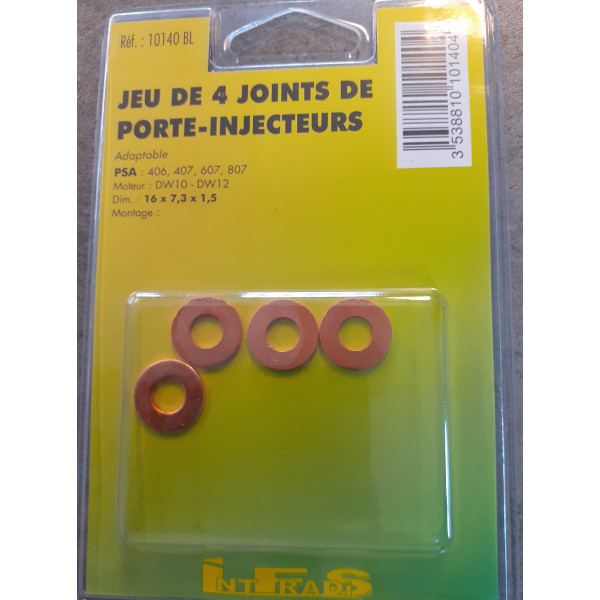 4 joints de porte injecteurs 10141bl