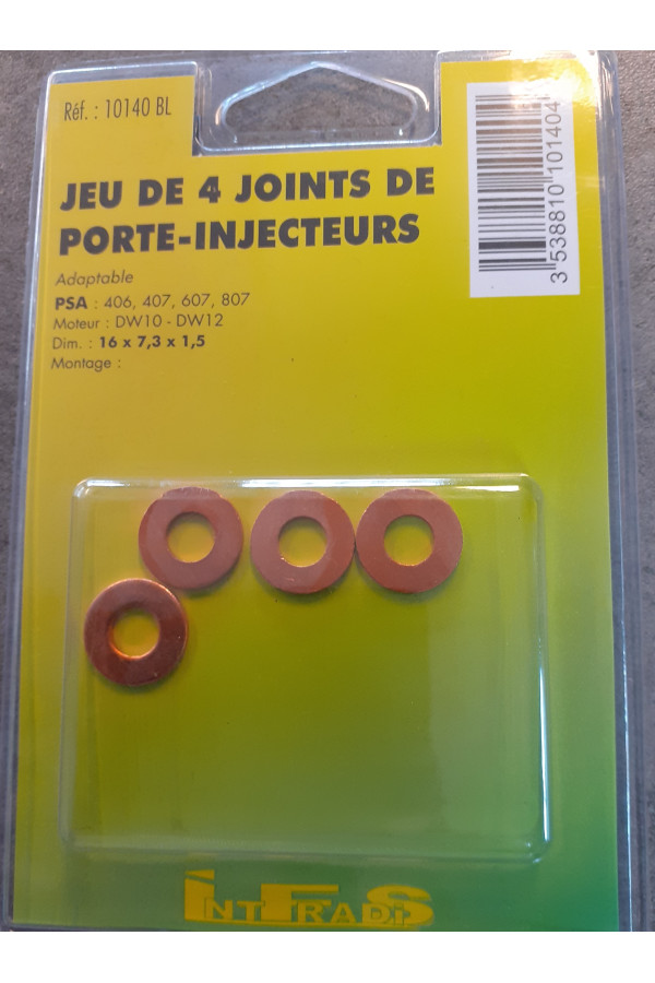 4 joints de porte injecteurs 10142bl