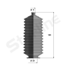 Soufflet de cremaillere universelle DG4000