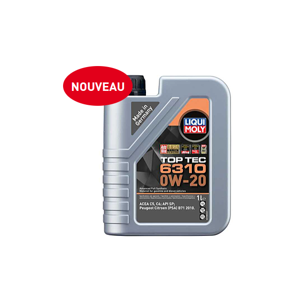 Huile Liqui Moly PSA 0w20 B71 2010  1L /6310